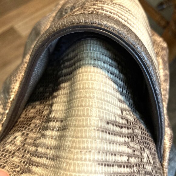 Simply Vera Wang Beige, Brown Snakeskin Shoulder Hobo Bag - Picture 3 of 9